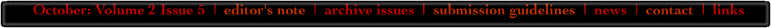 October: Volume 2 Issue 5
