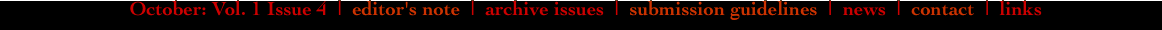 October: Vol. 1 Issue 4