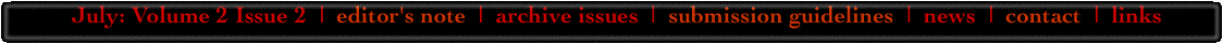 July: Volume 2 Issue 2